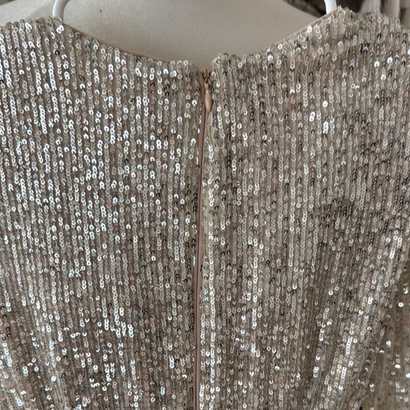 Eliza J Gold Sequin Wrap Dress - Picture 5 of 7